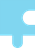 Light blue puzzle piece. 